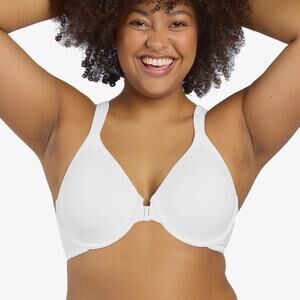 Cabernet 36C Bra 12600 Smooth Back Full Coverage Front Close Underwire White